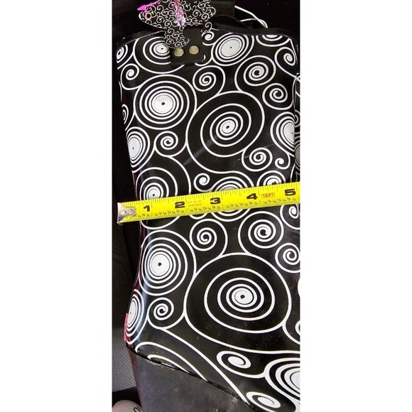 BLAZIN ROXX Layla Sz 7 Rain Boots Black White Outdoor Chore Cowgirl Boot 58106 - Picture 12 of 16